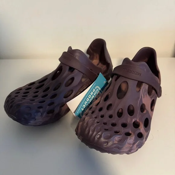 Merrell Two-Tone Hydro Moc Purple Clog Shoes 9 - Picture 2 of 9